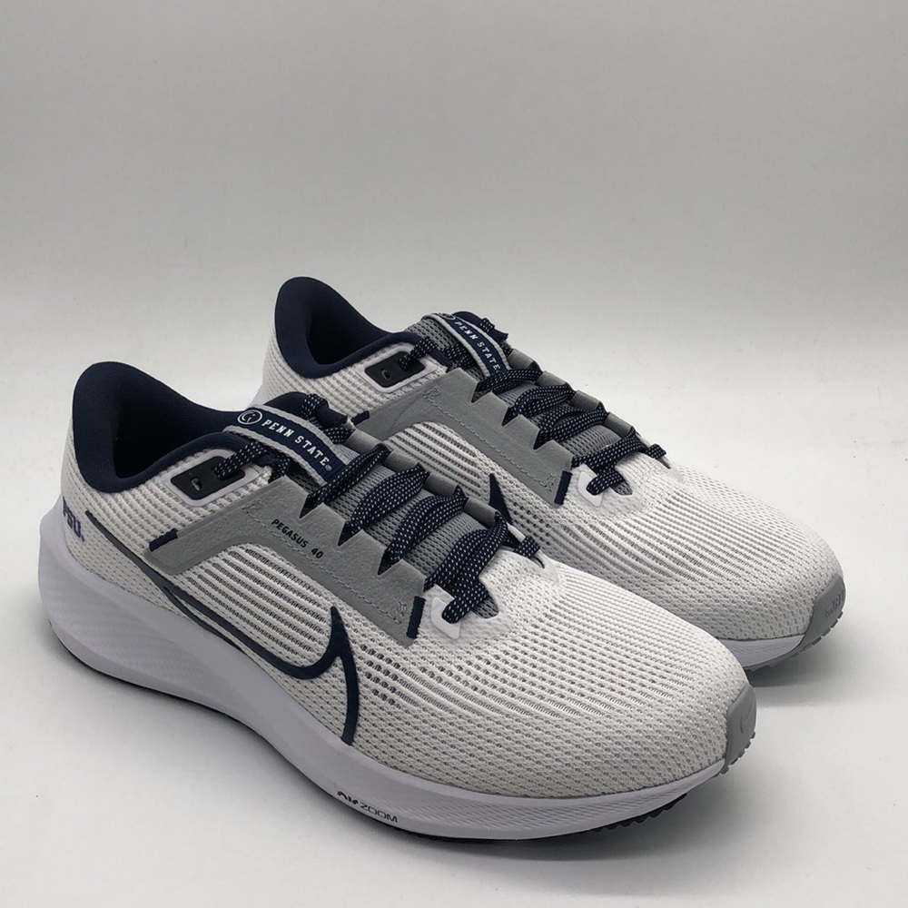 New Men’s Nike Zoom Pegasus 40 Penn State Running Shoes White DZ5944-100 NWOB - Picture 2 of 5